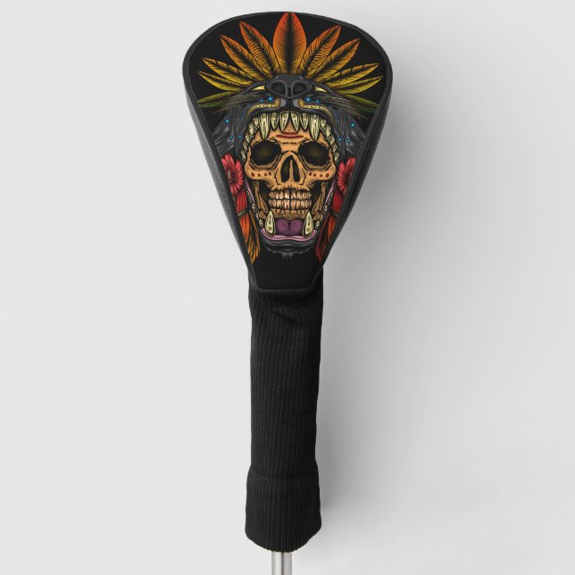 Funda Para Palo De Golf Guerrero Azteca (Anverso)
