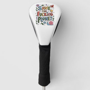 Funda Para Palo De Golf Guerrero Ecológico Ambiental Lindo Salva el Planet