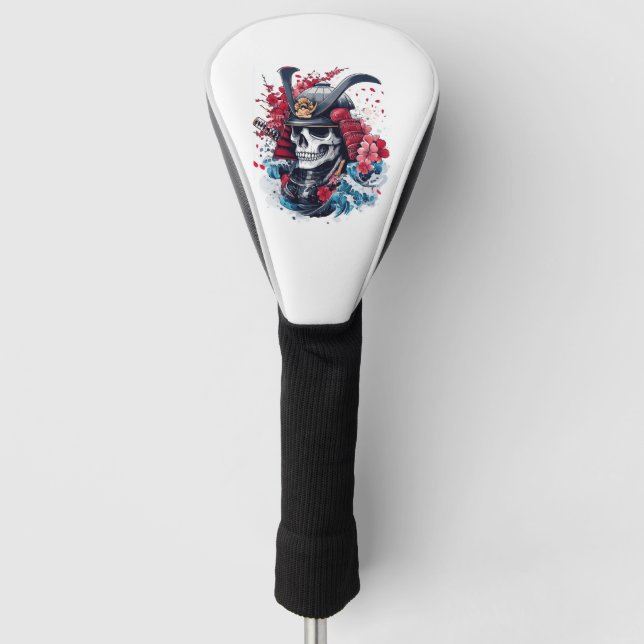 Funda Para Palo De Golf Guerrero Samurái de la Calavera (Anverso)