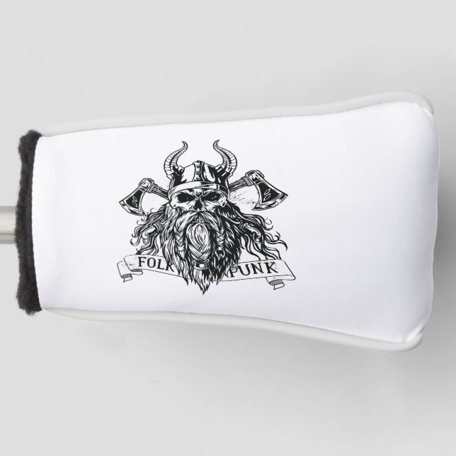 Funda Para Palo De Golf Guerrero vikero con barba (Anverso)