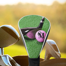 Funda Para Palo De Golf Guión de faldón de monograma personalizado Pelota
