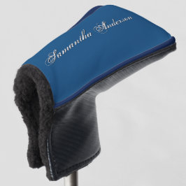 Funda Para Palo De Golf Guión minimalista 🎨 ⛳ genio creativo azul