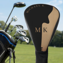 Guitar Silhouette Tan Wood Name Monogram