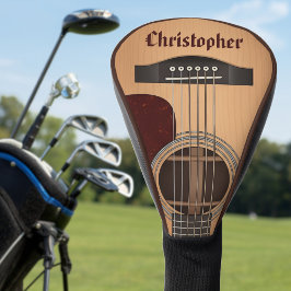 Funda Para Palo De Golf Guitarista de guitarra acústica Tan Brown