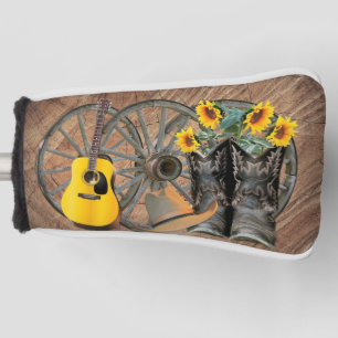Funda Para Palo De Golf Guitarra de la rueda del oeste botas de Cowboy gir