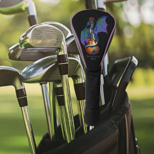 Funda Para Palo De Golf Guitarra de música Sunburst del dragón azul