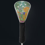 Funda Para Palo De Golf Gustav Klimt Flor Jardín Naturaleza<br><div class="desc">Un bonito cuadro del jardín,  un cuadro clásico de Gustav Klimt,  llamado Cottage Garden,  o Bauergarten,  1907,  que se encuentra cerca de un jardín de flores,  un cuadro de flores de colores.</div>