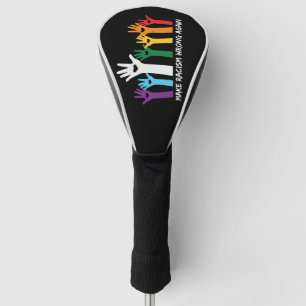 Funda Para Palo De Golf Hacer que el racismo se equivoque en el corazón 