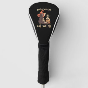 Funda Para Palo De Golf Halloween Halloween Cat Witch