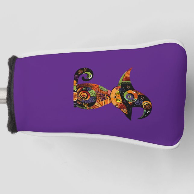 Funda Para Palo De Golf Halloween/mística/gato/otoño (Anverso)