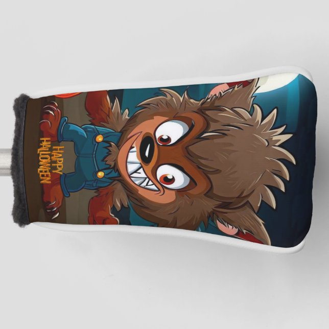 Funda Para Palo De Golf Halloween/otoño/Werewolf/Personalizado (Anverso)