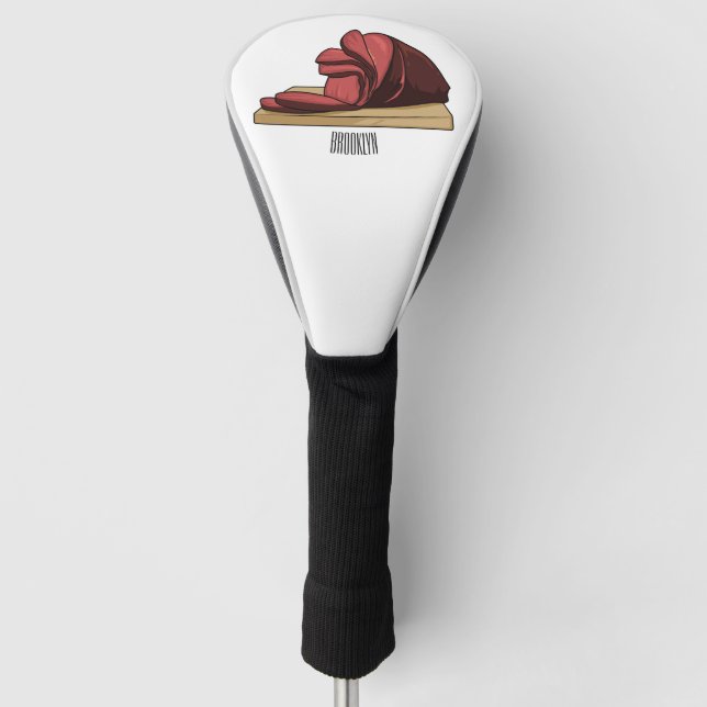 Funda Para Palo De Golf Ham personalizado ilustracion (Anverso)