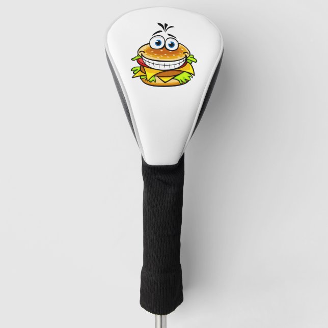 Funda Para Palo De Golf Hamburguesa divertida (Anverso)