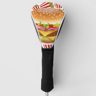 Funda Para Palo De Golf Hamburguesa y papas fritas