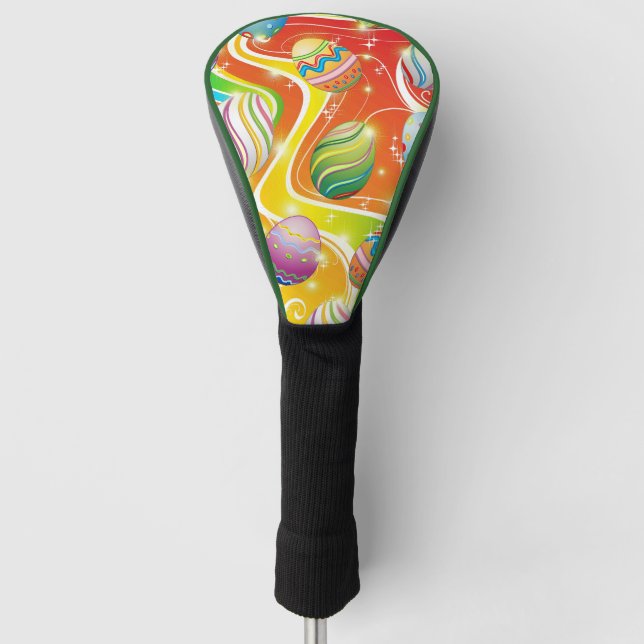 Funda Para Palo De Golf Happy Easter Eggs Festive Pattern (Anverso)