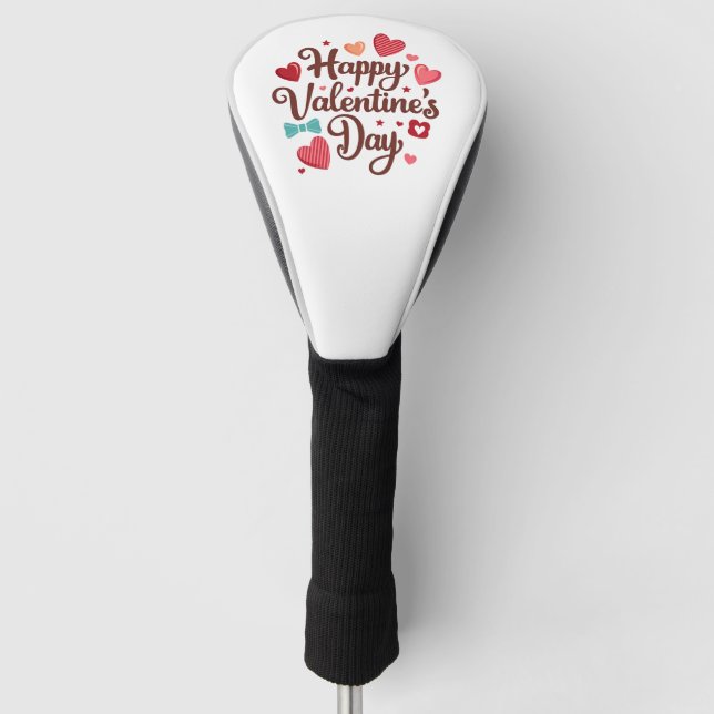 Funda Para Palo De Golf Happy Valentine's Day (Anverso)