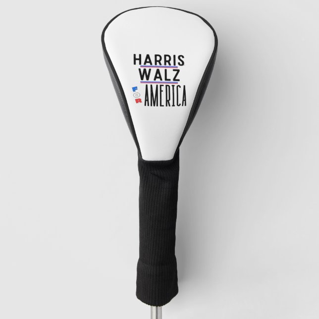 Funda Para Palo De Golf Harris Walz 2024 Pin (Anverso)