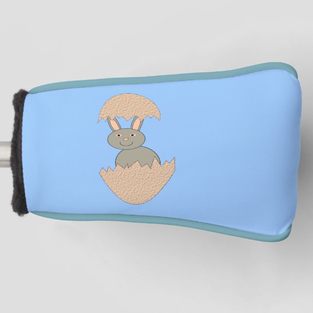 Funda Para Palo De Golf Hatching de conejitos de la cubierta del putter de (Anverso)
