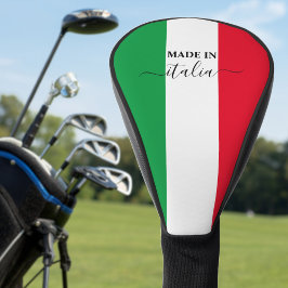 Funda Para Palo De Golf Hecho en Italia Bandera Italiana Rojo Verde Blanco