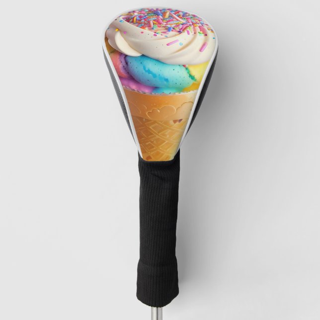 Funda Para Palo De Golf Helado Cream Cone Sprinkles (Anverso)