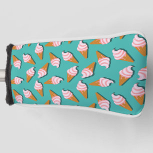 Funda Para Palo De Golf Helado de conos de gofre y patrón de yogur congela