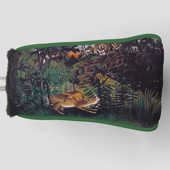 Funda Para Palo De Golf Henri Rousseau - El león hambriento (Anverso)