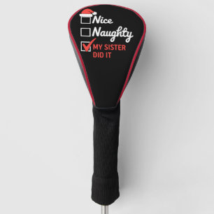 Funda Para Palo De Golf Hermana Bonita Mala Navidad Lo Hizo Navidad Famili