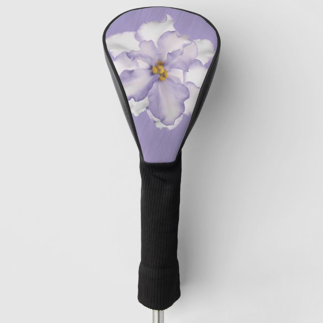 Funda Para Palo De Golf Hermosa orquídea de lavanda (Anverso)