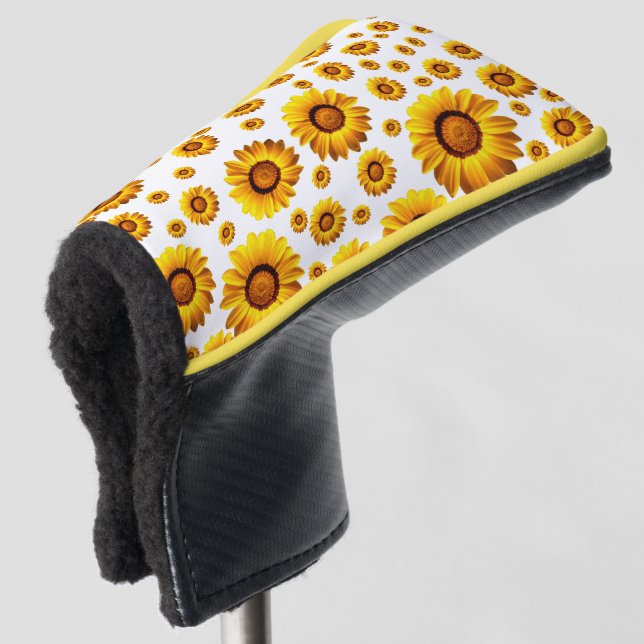 Funda Para Palo De Golf Hermosas flores amarillas (Anverso 3/4)