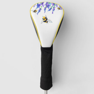 Funda Para Palo De Golf Hermosas flores de primavera y abejas volando - Di