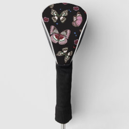 Funda Para Palo De Golf Hermosas mariposas voladoras nocturnas