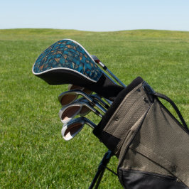 Funda Para Palo De Golf Hermoso aspecto de patchwork en verde azulado oscu