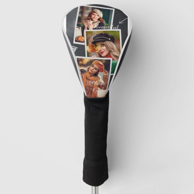Funda Para Palo De Golf Hermoso Chica fotográfico (Anverso)