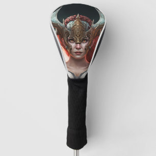 Funda Para Palo De Golf Hermoso Guerrero Nórdico Red Haired