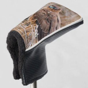 Funda Para Palo De Golf Hermoso Halcón Harrier en las marismas