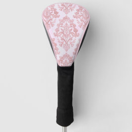Funda Para Palo De Golf Hermoso patrón victoriano de damasco en rosa agua