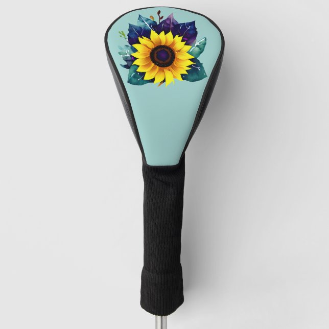 Funda Para Palo De Golf Hermoso Sunflower (Anverso)