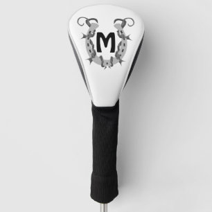 Funda Para Palo De Golf Herradura envuelta en monograma alambrado