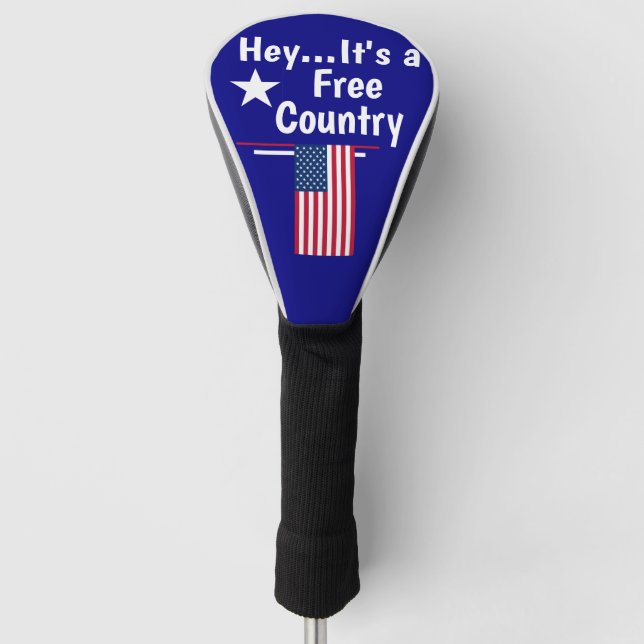 Funda Para Palo De Golf Hey.. ¡Es un País Libre!  (Anverso)
