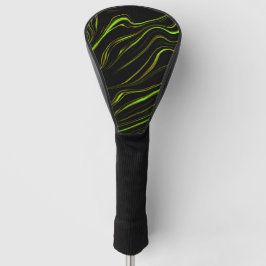 Funda Para Palo De Golf Hierba dorada o largos golpes dorados ondulados y 