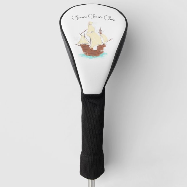 Funda Para Palo De Golf Hijo de un hijo de un pirata marinero (Anverso)