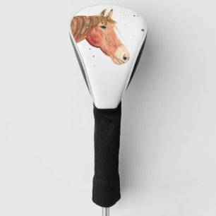 Funda Para Palo De Golf Hípica Hígado Ecuestre Animal Fun Watercolor