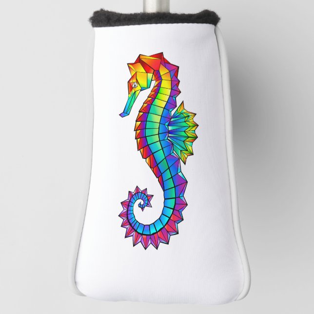 Funda Para Palo De Golf Hipoahoría marino poligonal arcoiris (Girar 90)