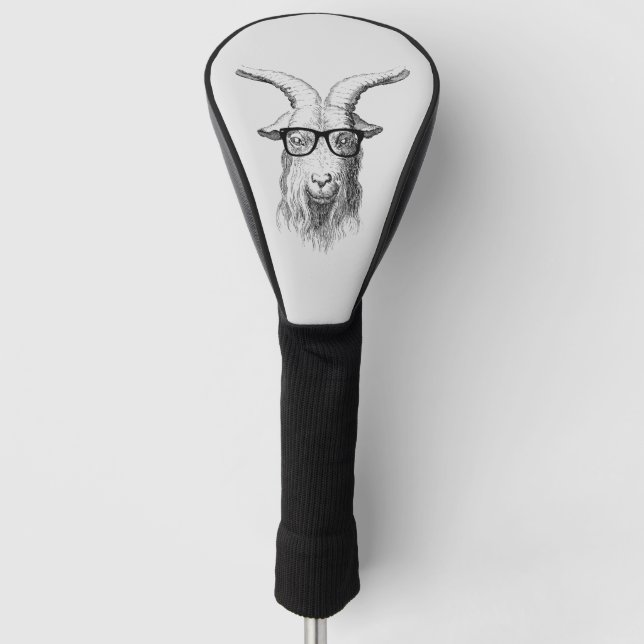 Funda Para Palo De Golf Hipster Goat (Anverso)