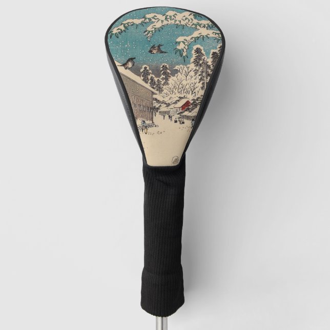 Funda Para Palo De Golf Hiroshige paisaje invernal de japón (Anverso)