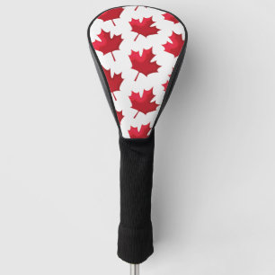 Funda Para Palo De Golf Hoja de arce para Canadá en blanco