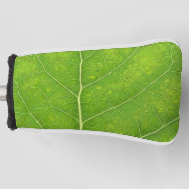 Funda Para Palo De Golf Hoja verde de lápiz #11 (Anverso)
