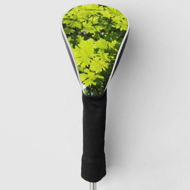 Funda Para Palo De Golf Hojas envueltas en el bosque (Anverso)