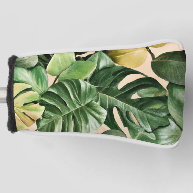 Funda Para Palo De Golf Hojas florales/hawaianas/tropicales (Anverso)