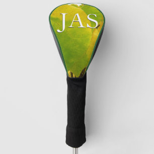Funda Para Palo De Golf Hojas rojas amarillas y verdes